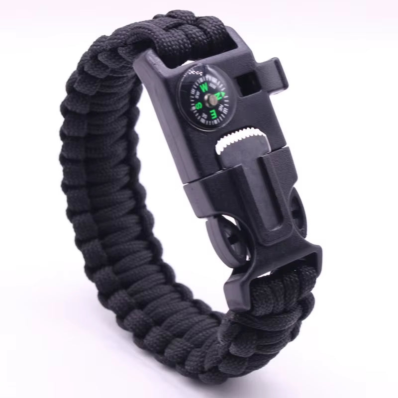 Outdoor Multi-Function Paracord Survival Bracelet Men Women Camping Adventure Emergency Rescue Survival Rope Bracelet